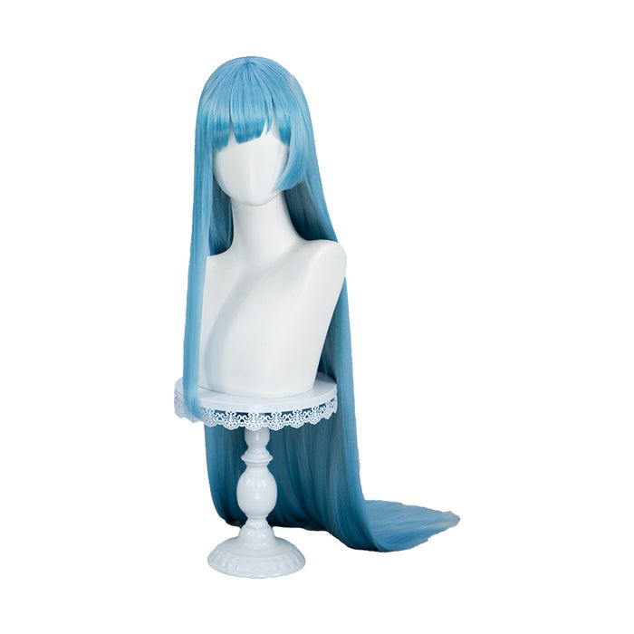 【Ready For Ship】DokiDoki Anime Cosplay Wig Long Blue Straight Hair