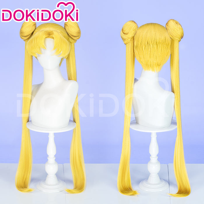【Ready For Ship】DokiDoki Anime Cosplay Wig Long Version Yellow Straight Short Version Women Hair
