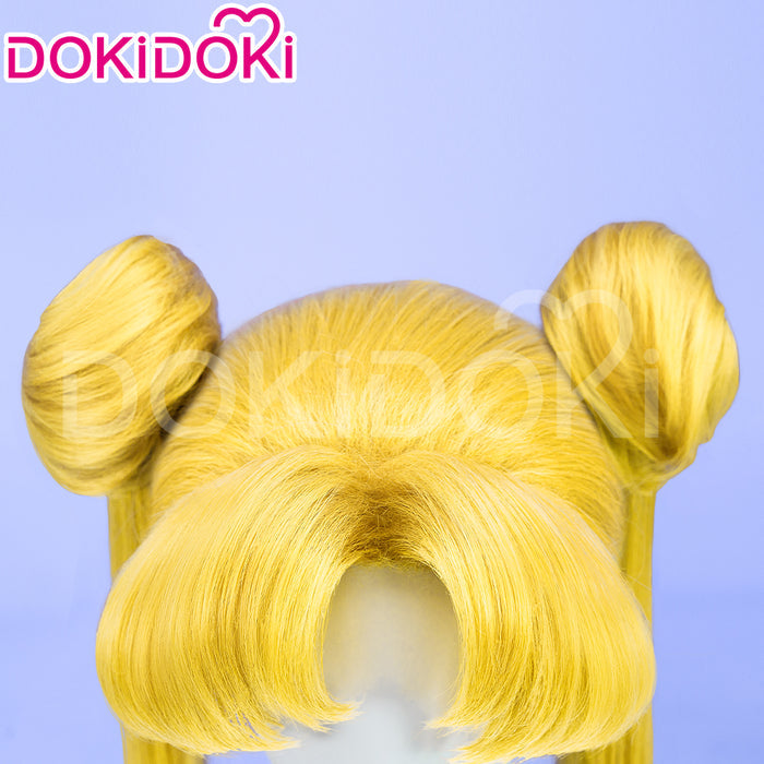 【Ready For Ship】DokiDoki Anime Cosplay Wig Long Version Yellow Straight Short Version Women Hair