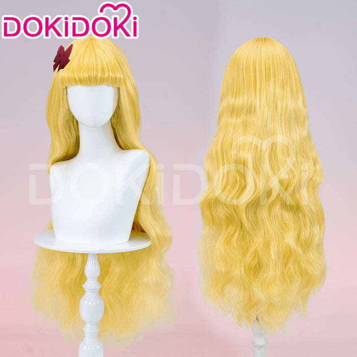 【Ready For Ship】DokiDoki Anime Cosplay Wig Long Yellow Curly Women Hair