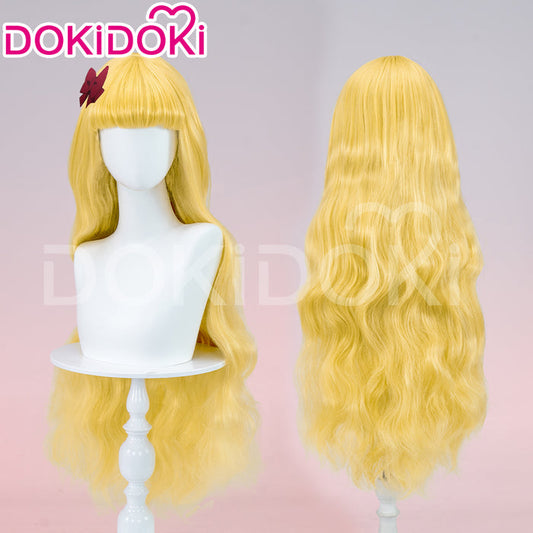 【Ready For Ship】DokiDoki Anime Cosplay Wig Long Yellow Curly Women Hair