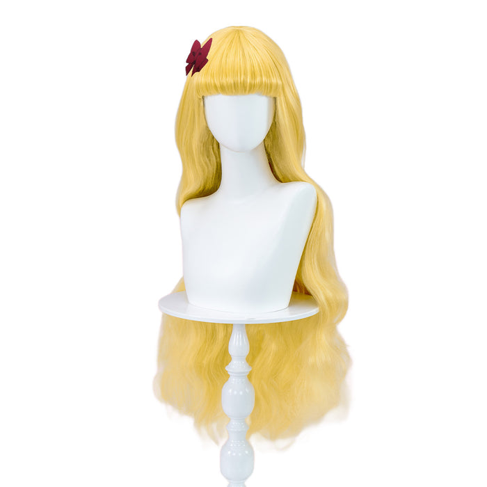 【Ready For Ship】DokiDoki Anime Cosplay Wig Long Yellow Curly Women Hair