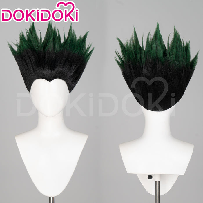 【Ready For Ship】DokiDoki Anime Cosplay Wig Short Straight Black Green Hair