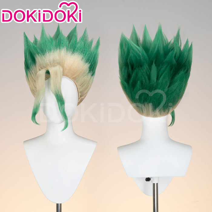 【Ready For Ship】DokiDoki Anime  Cosplay  Wig White/Green Gradient
