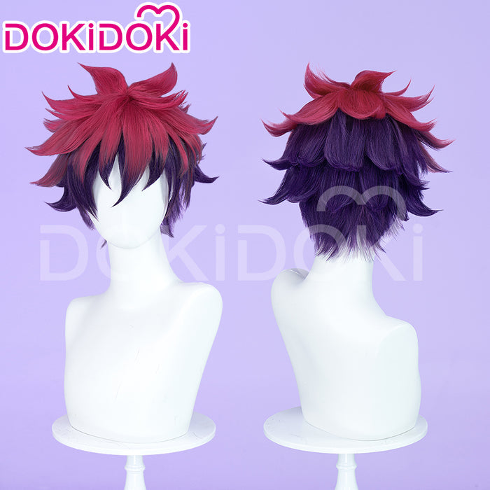 【Ready For Ship】DokiDoki Anime No Game No Life Sora Cosplay Wig Short Red Men Hair