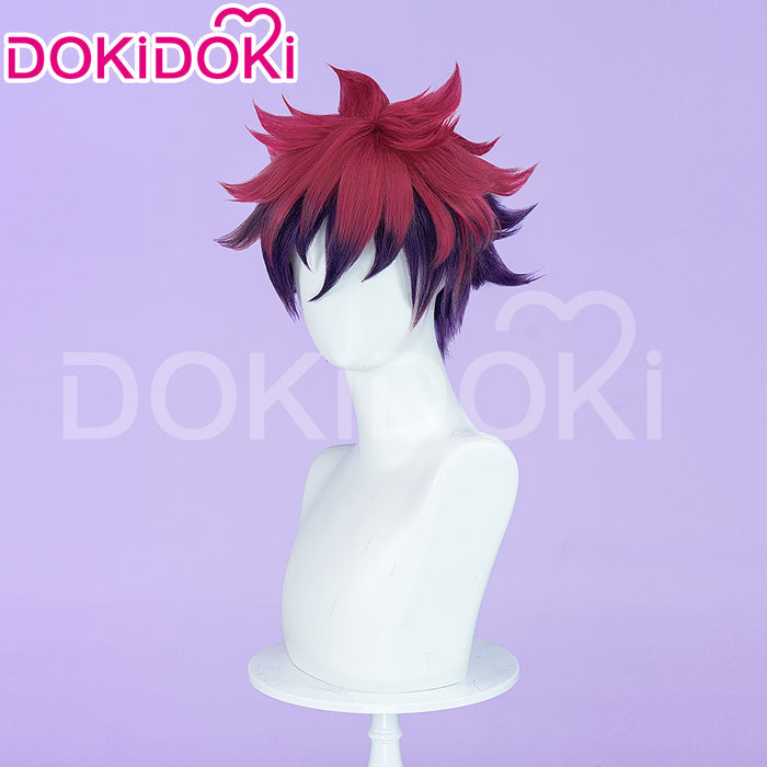 【Ready For Ship】DokiDoki Anime No Game No Life Sora Cosplay Wig Short Red Men Hair