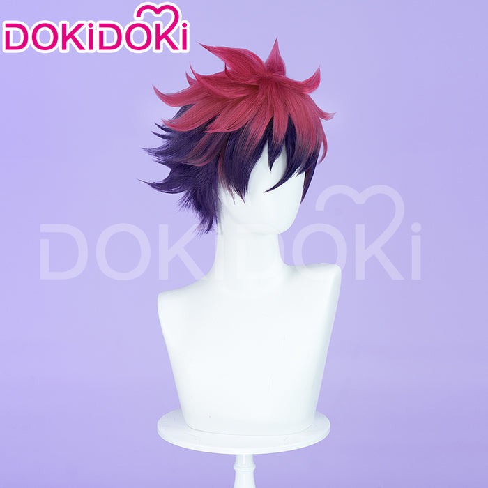 【Ready For Ship】DokiDoki Anime No Game No Life Sora Cosplay Wig Short Red Men Hair