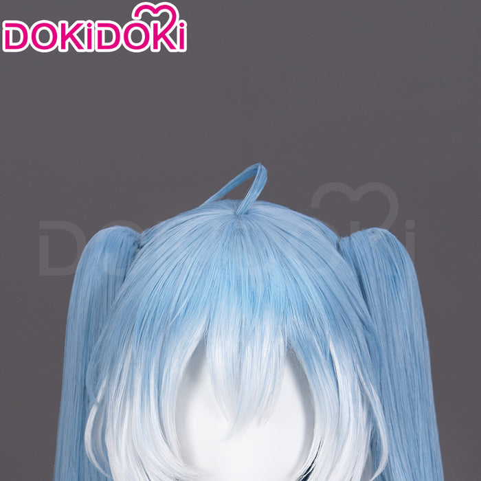 【Ready For Ship】DokiDoki Cosplay Wig Long Curly Blue Gradient White Hair Twin ponytails Symphony 2025 10th Anniversary