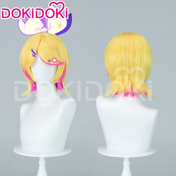 【Ready For Ship】DokiDoki Game Cosaply Wig Women Short Straight Gradient Hair