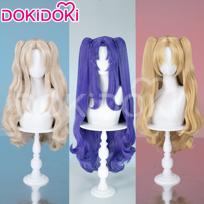 【Ready For Ship】DokiDoki Game Cosplay Fate/Grand Wig Ereshkigal Women Long Blonde / Purple Straight Dark / Light Hair FGO