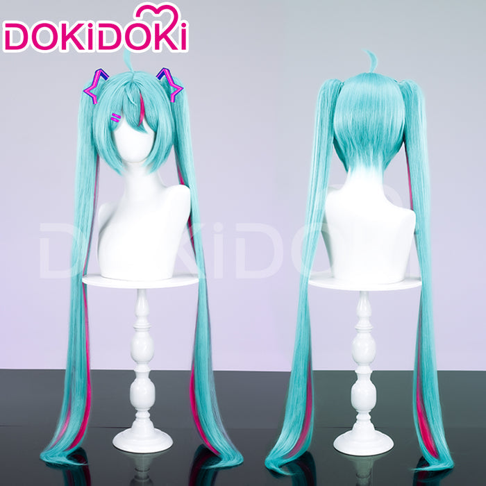 【Ready For Ship】DokiDoki Game Cosplay Wig Long Blue Women Hair