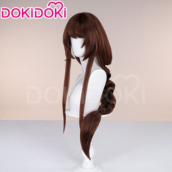 【Ready For Ship】DokiDoki Game Cosplay Wig Long Brown Hair White