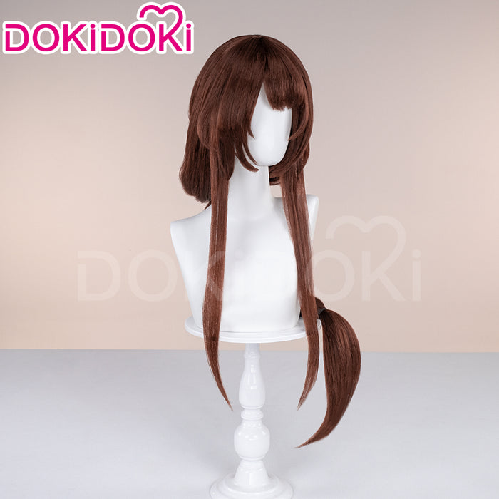 【Ready For Ship】DokiDoki Game Cosplay Wig Long Brown Hair White