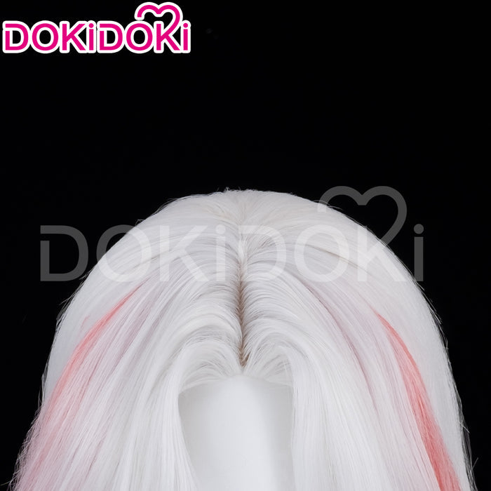 【Ready For Ship】DokiDoki Game Cosplay Wig Long Brown Hair White