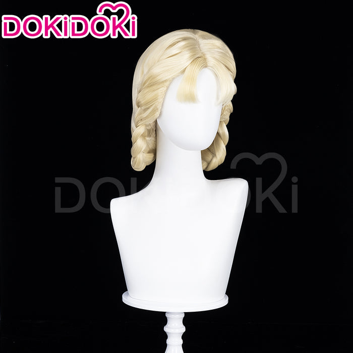 【Ready For Ship】DokiDoki Game Cosplay Wig Long Golden Curly Hair
