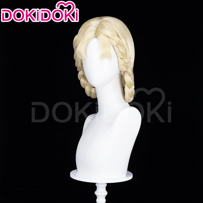 【Ready For Ship】DokiDoki Game Cosplay Wig Long Golden Curly Hair
