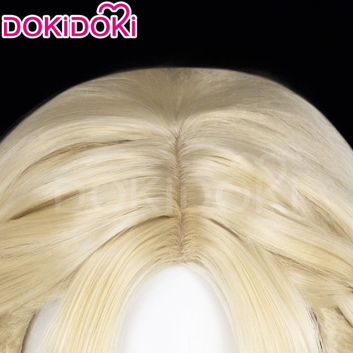 【Ready For Ship】DokiDoki Game Cosplay Wig Long Golden Curly Hair