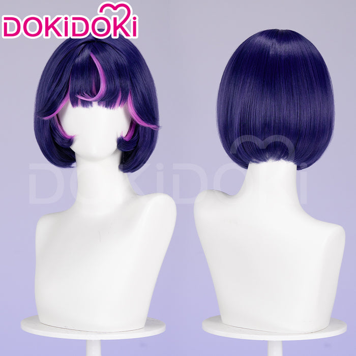 【Ready For Ship】DokiDoki Game Cosplay Wig  Short Purple Wig