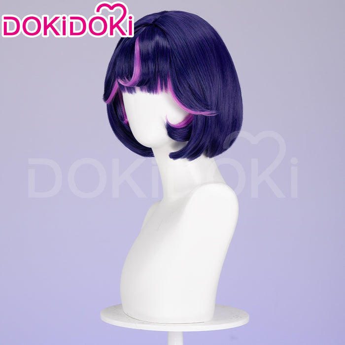 【Ready For Ship】DokiDoki Game Cosplay Wig  Short Purple Wig