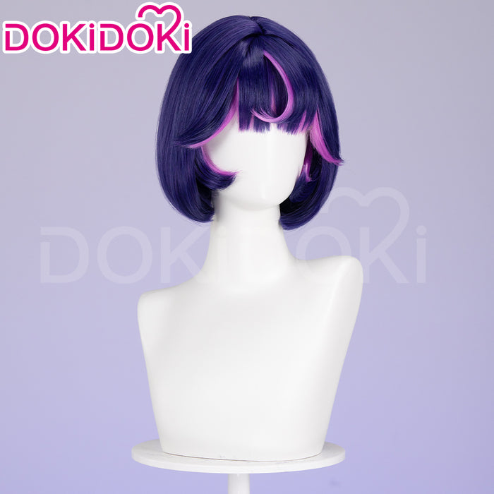 【Ready For Ship】DokiDoki Game Cosplay Wig  Short Purple Wig
