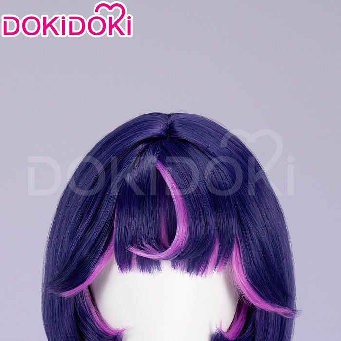 【Ready For Ship】DokiDoki Game Cosplay Wig  Short Purple Wig