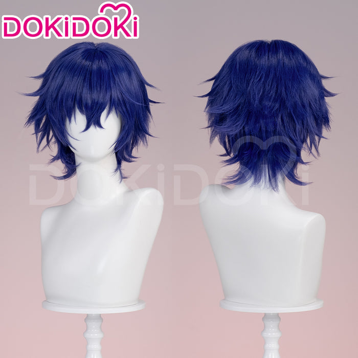 【Ready For Ship】DokiDoki Game Cosplay Wig Short Straight Purple Hair