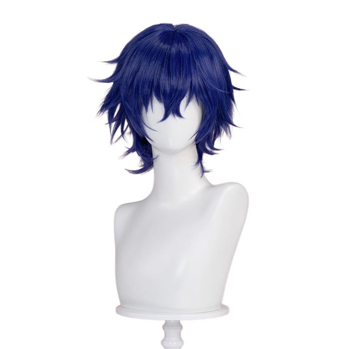 【Ready For Ship】DokiDoki Game Cosplay Wig Short Straight Purple Hair