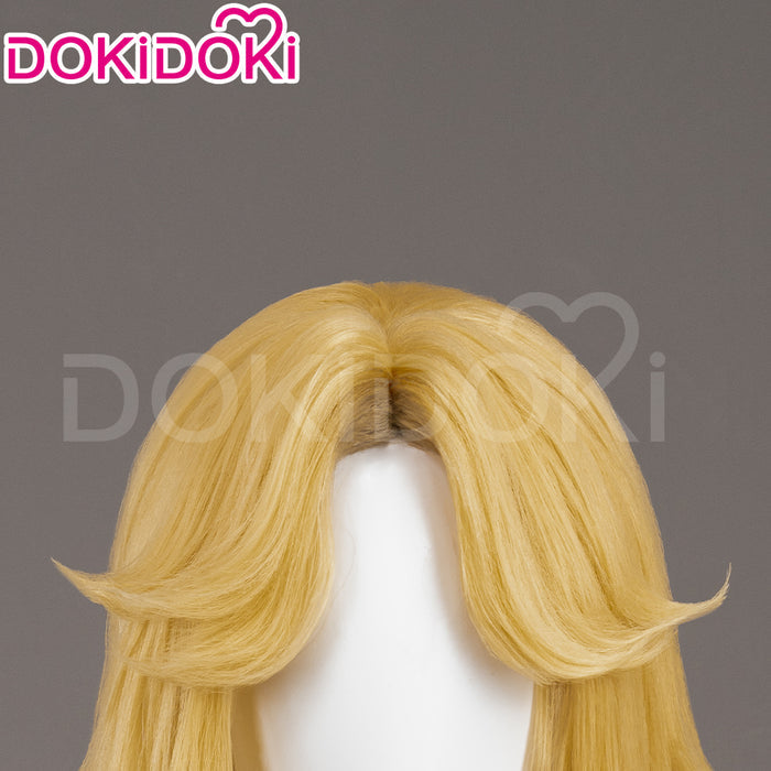【Ready For Ship】Dokidoki Game Cosplay Woman Wig Mid-length Yellow Silver Hair Malice Skin