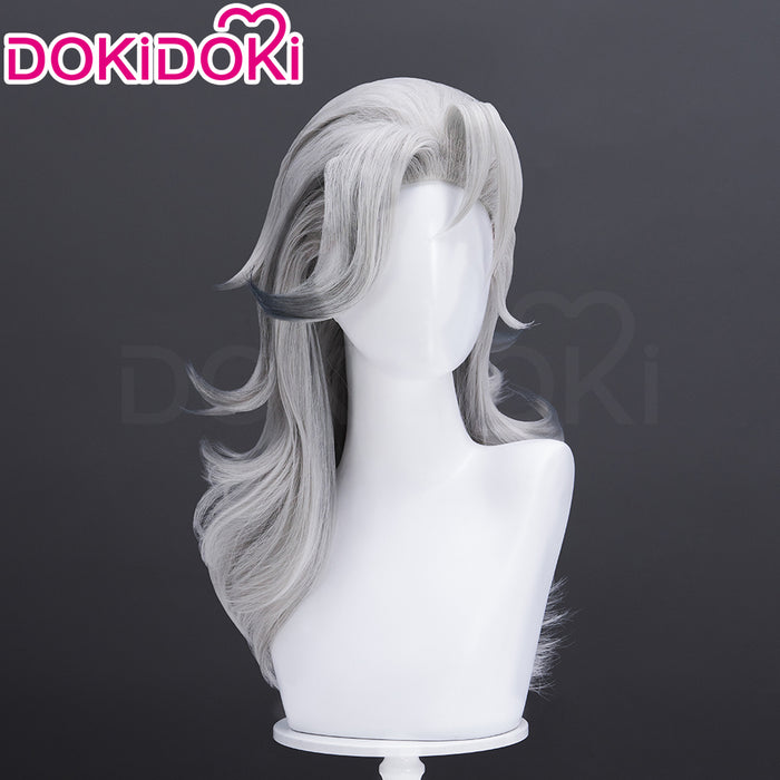 【Ready For Ship】Dokidoki Game Cosplay Woman Wig Mid-length Yellow Silver Hair Malice Skin