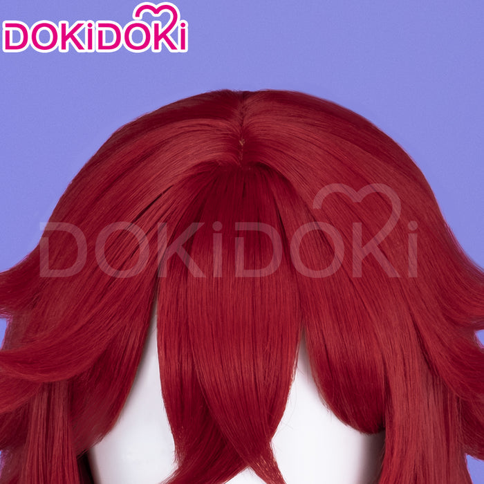 【Ready For Ship】DokiDoki Game Honkai: Star Rail Cosplay Caterina Wig Long Straight Red Hair