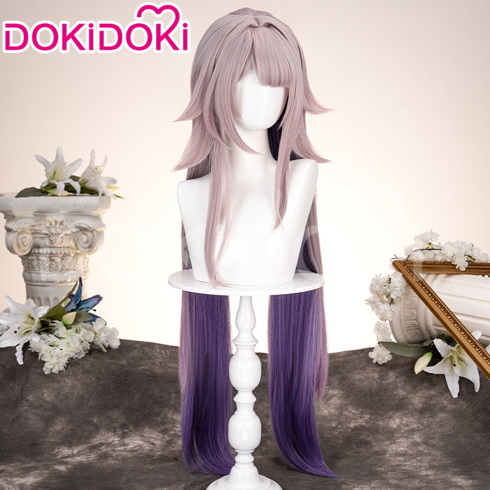 【Ready For Ship】DokiDoki Game Honkai: Star Rail Cosplay The Herta Wig Long Straight Purple SP Herta