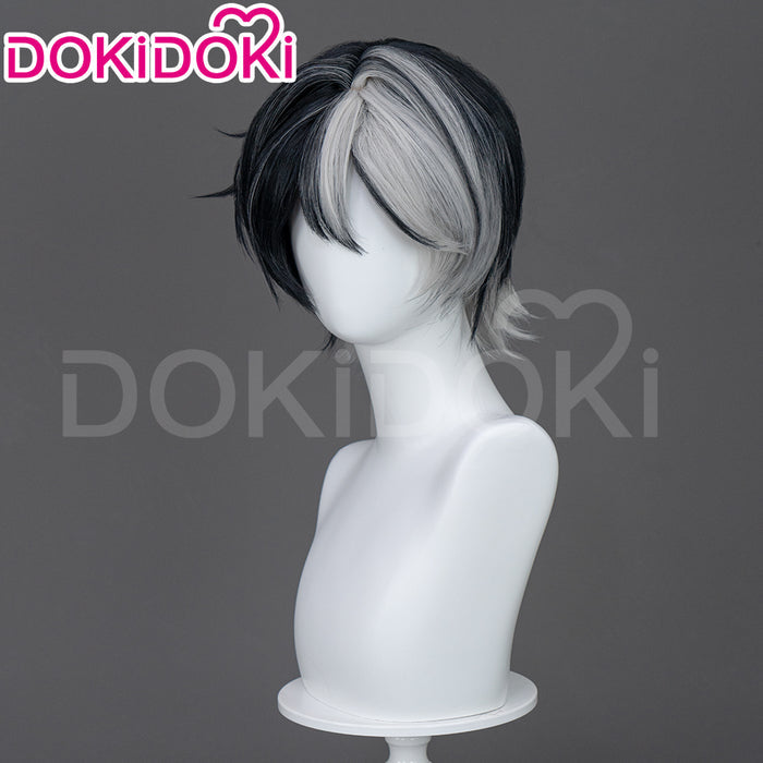 【Ready For Ship】DokiDoki Game Infinity Nikki Cosplay Tan Youyou Wig Short Straight Black White Hair Tanyouyou Tanyoyo