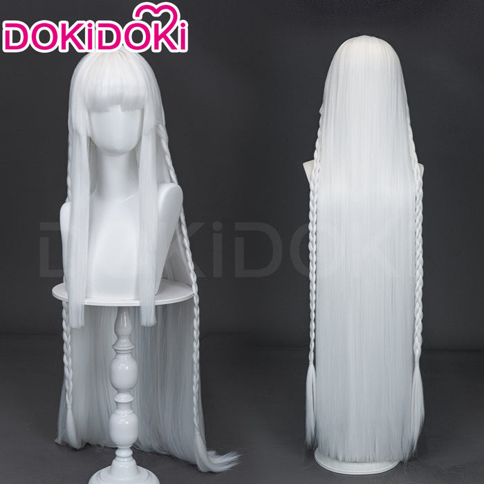 【Ready For Ship】Dokidoki Game Metaphor: ReFantazio Cosplay Brigitta Lycaon Wig Long Straight Silver Hair