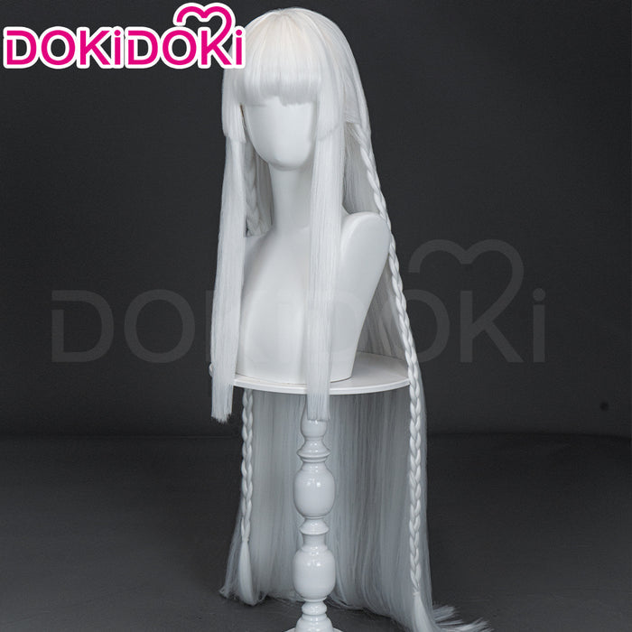 【Ready For Ship】Dokidoki Game Metaphor: ReFantazio Cosplay Brigitta Lycaon Wig Long Straight Silver Hair