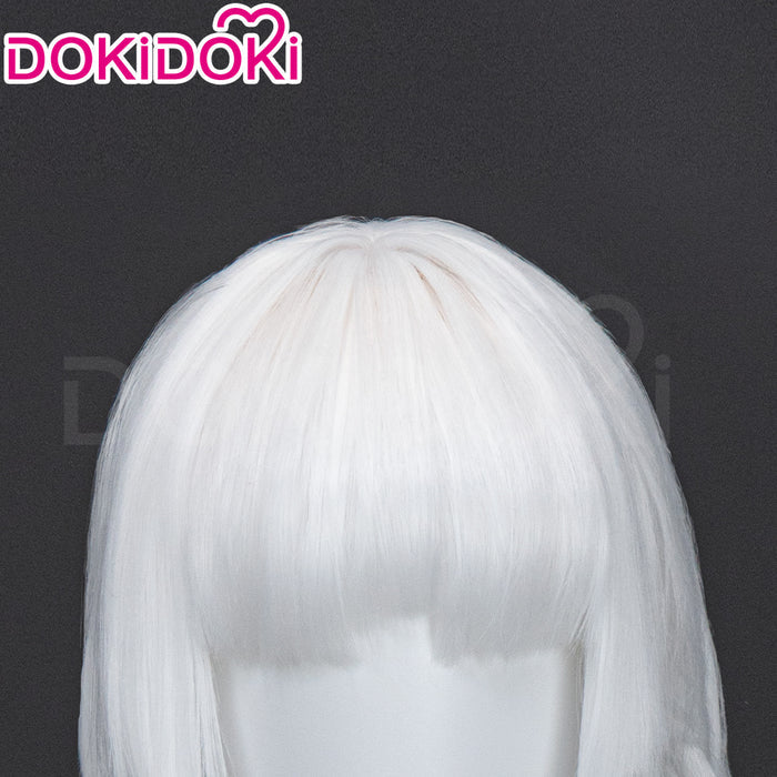 【Ready For Ship】Dokidoki Game Metaphor: ReFantazio Cosplay Brigitta Lycaon Wig Long Straight Silver Hair