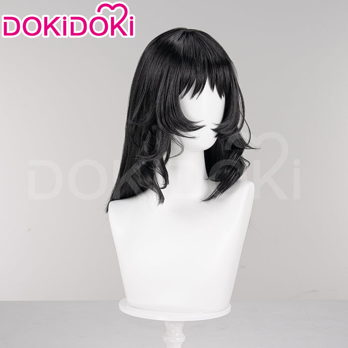 【Ready For Ship】DokiDoki Game Mouthwashing Cosplay Anya Wig Long Straight Black Hair
