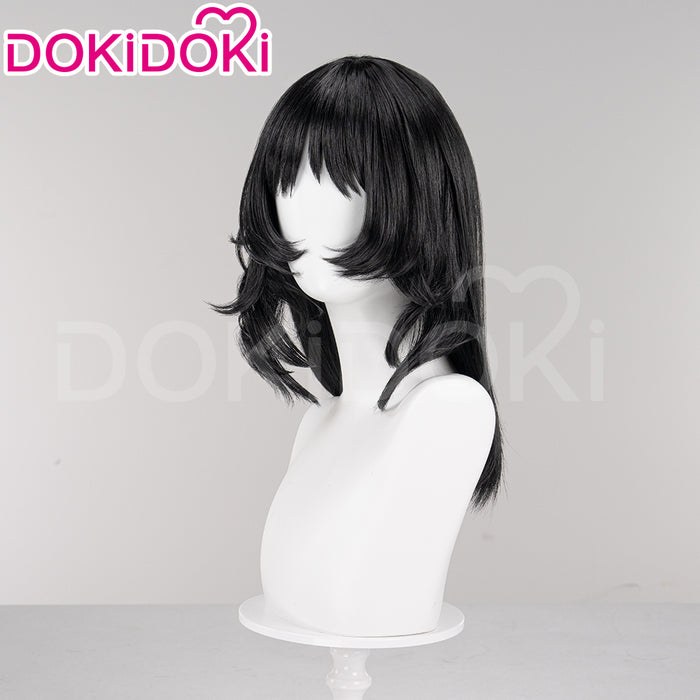 【Ready For Ship】DokiDoki Game Mouthwashing Cosplay Anya Wig Long Straight Black Hair