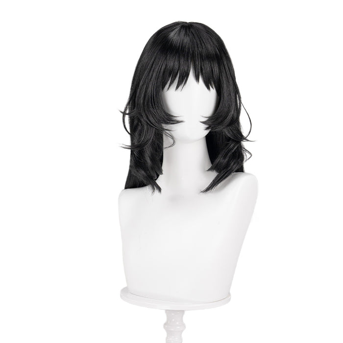 【Ready For Ship】DokiDoki Game Mouthwashing Cosplay Anya Wig Long Straight Black Hair