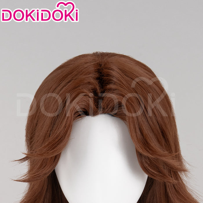 【Ready For Ship】DokiDoki Game Mouthwashing Cosplay Daisuke Wig Short Straight Middle Part Brown Hair