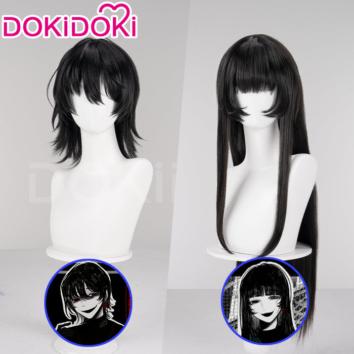 【Ready For Ship】DokiDoki Game Tou Qi Cosplay Nai He Wig Male / Female  Black Long / Short Wig Touqi Naihe