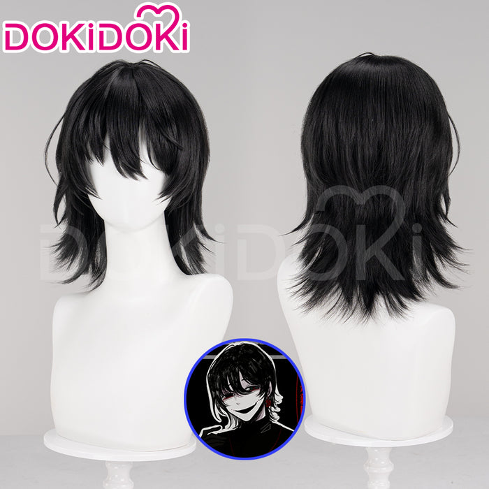 【Ready For Ship】DokiDoki Game Tou Qi Cosplay Nai He Wig Male / Female  Black Long / Short Wig Touqi Naihe
