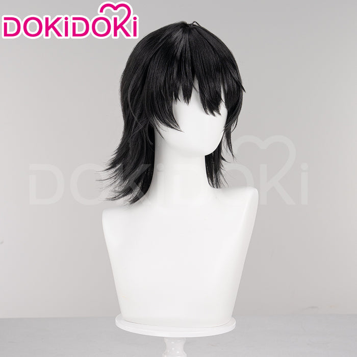 【Ready For Ship】DokiDoki Game Tou Qi Cosplay Nai He Wig Male / Female  Black Long / Short Wig Touqi Naihe