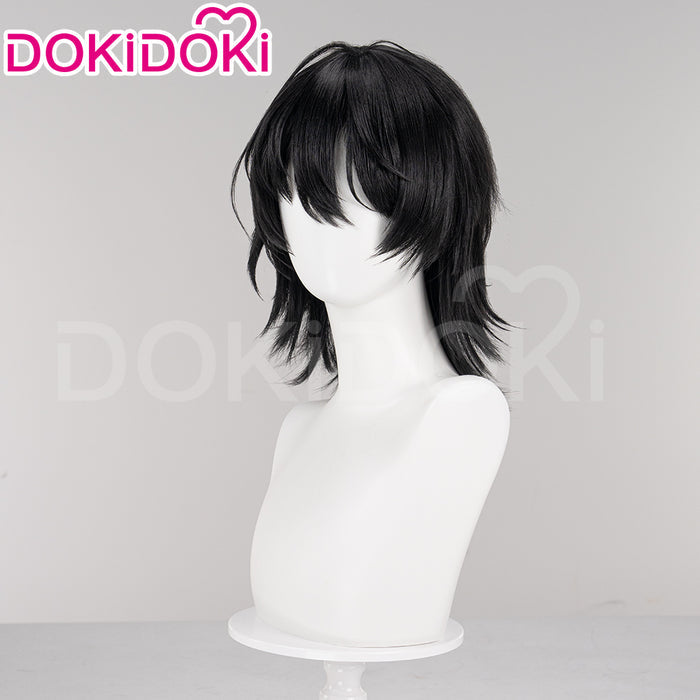 【Ready For Ship】DokiDoki Game Tou Qi Cosplay Nai He Wig Male / Female  Black Long / Short Wig Touqi Naihe