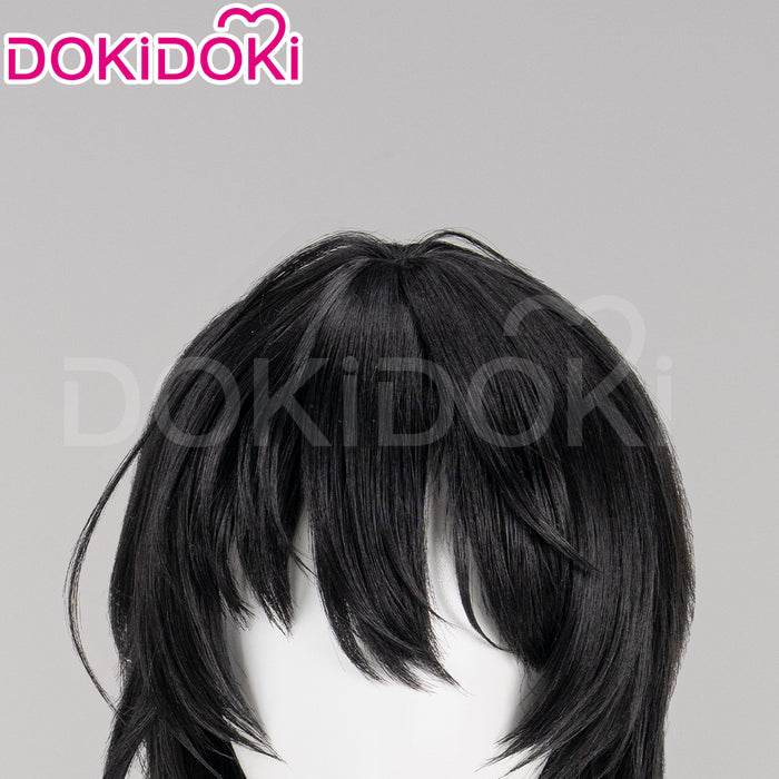 【Ready For Ship】DokiDoki Game Tou Qi Cosplay Nai He Wig Male / Female  Black Long / Short Wig Touqi Naihe