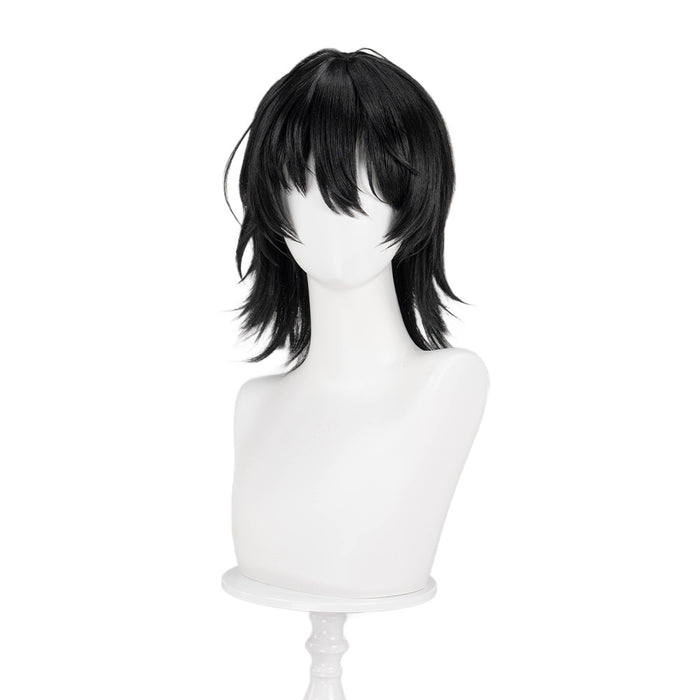 【Ready For Ship】DokiDoki Game Tou Qi Cosplay Nai He Wig Male / Female  Black Long / Short Wig Touqi Naihe