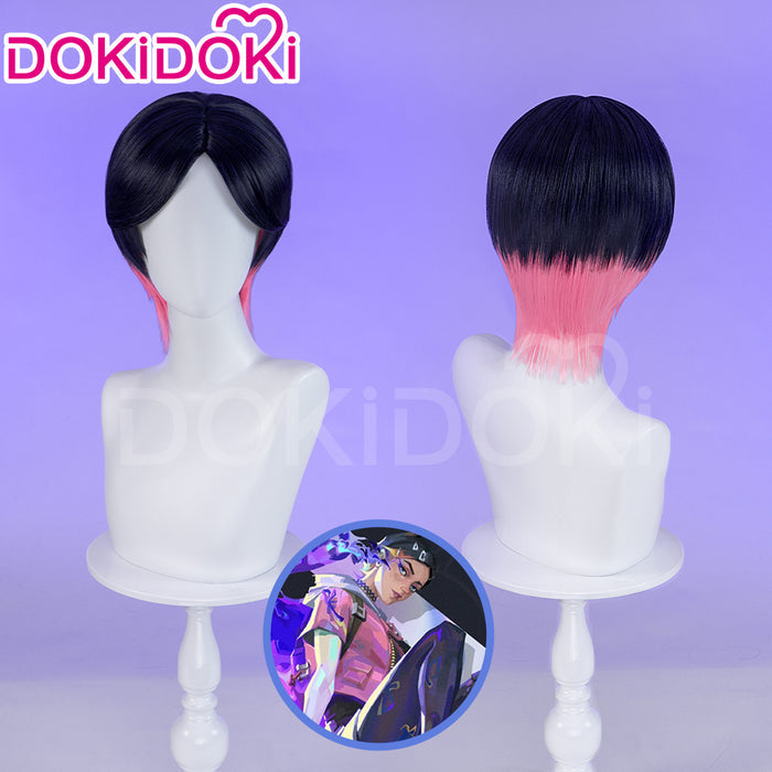 【Ready For Ship】DokiDoki Game Valorant Cosplay Clove Wig Short Straight Hair