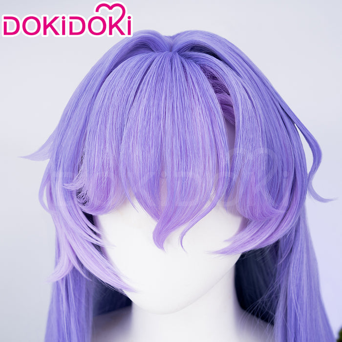 【Ready For Ship】DokiDoki Game Wuthering Waves Cosplay Cantarella Wig Long Curly Purple Blue Gradient Hair