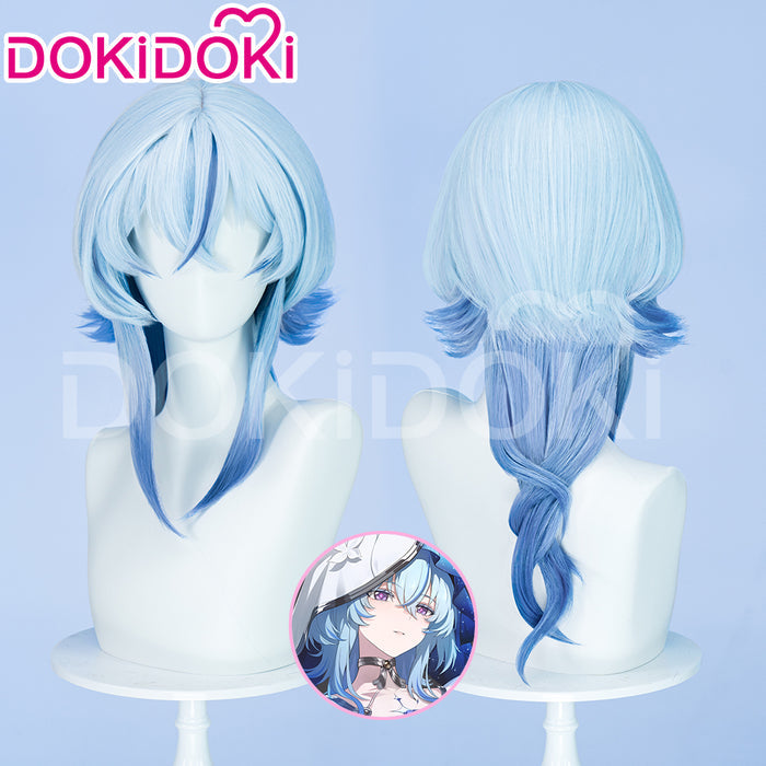 【Ready For Ship】DokiDoki Game Wuthering Waves Cosplay Shorekeeper Wig Straight Blue Women Hair