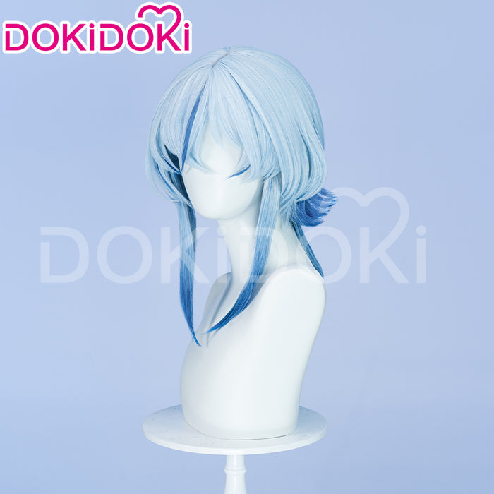 【Ready For Ship】DokiDoki Game Wuthering Waves Cosplay Shorekeeper Wig Straight Blue Women Hair