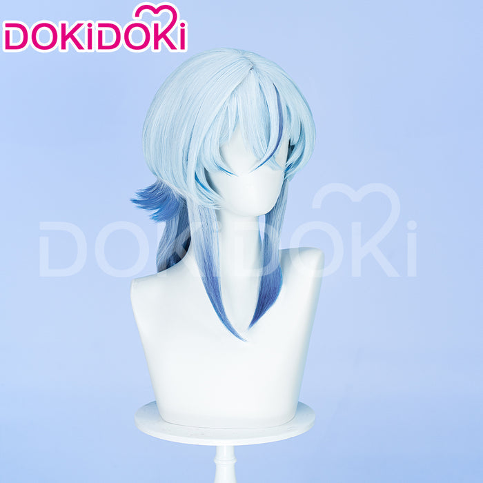 【Ready For Ship】DokiDoki Game Wuthering Waves Cosplay Shorekeeper Wig Straight Blue Women Hair